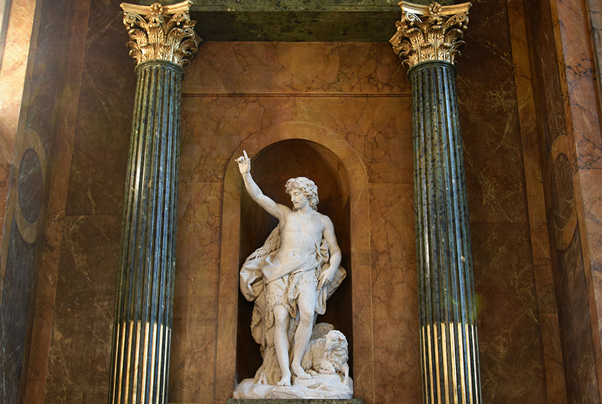 Restauration de la statue de Saint Jean-Baptiste à Saint-Sulpice