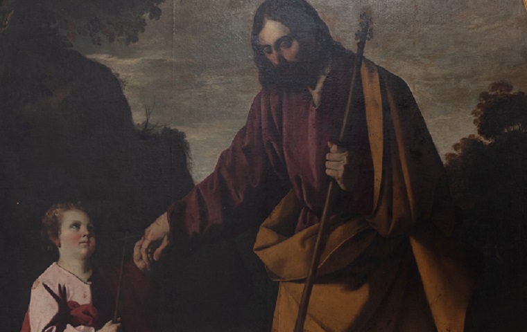 Grâce au don d'un mécène, le tableau de Zurbaran a été déposé pour restauration